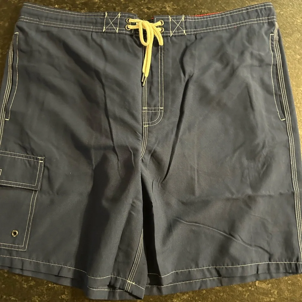 George‎ XL Men's Navy Blue Swim Shorts NWT